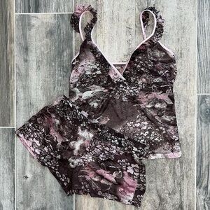 Adriana Arango Lingerie Top & Shorts Set